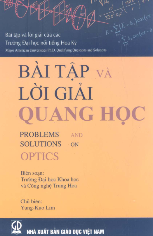 BỘ SÁCH VẬT LÍ YUNG - KUO LIM BÀI TẬP QUANG HỌC Miễn phí